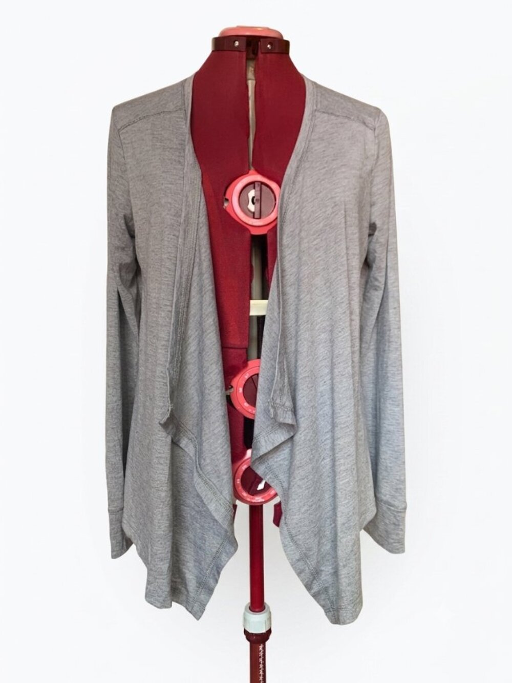 URBAN TROTTERS - Heather Gray Waterfall Drape Cardigan - Size Medium